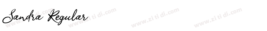 Sandra Regular字体转换